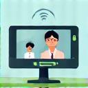 Illustration of a video call icon representing free consultation.