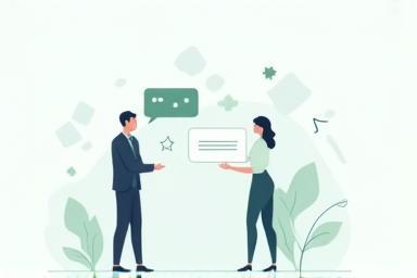Illustration showing effective communication between individuals.