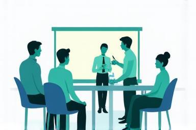 Illustration of a group of people participating in a workshop.